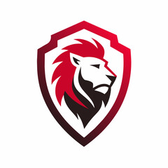 lion head vector logo design