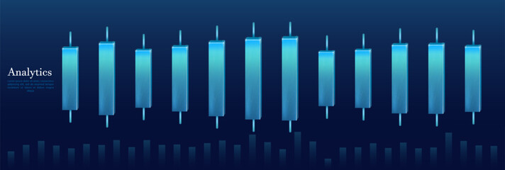 Digital growth graph chart on technology blue background. Chart, diagram, research, audit, planning, statistics, management, infographic, data analysis, Financial literacy. Stock market