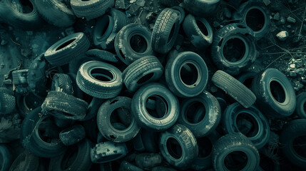 Environmental pollution due to landfills of old used tires