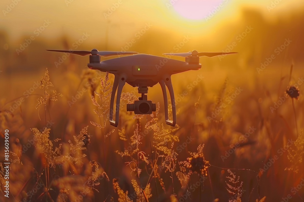 Poster drones revolutionize pesticide application in wine agriculture, navigating difficult terrain to opti