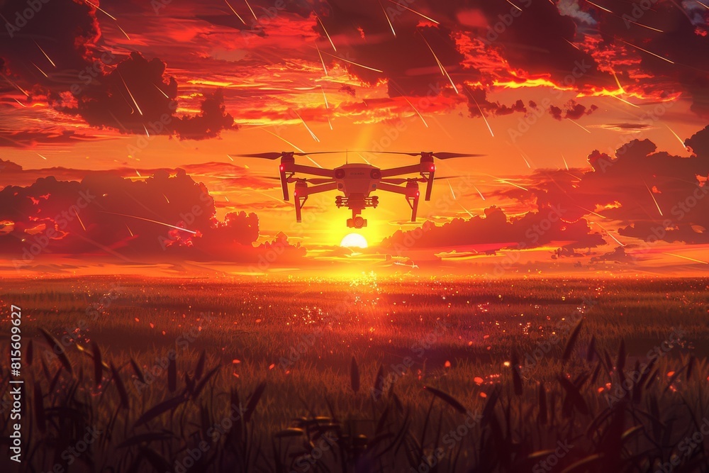 Poster wine agriculture benefits from advanced pesticide application techniques using drone technology in v