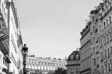 Paris Cityscape. Travel. Classic Buildings Architecture in Center of Paris.