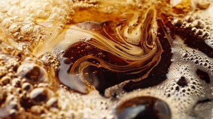 Close-Up Photograph Showcasing Iced Coffee