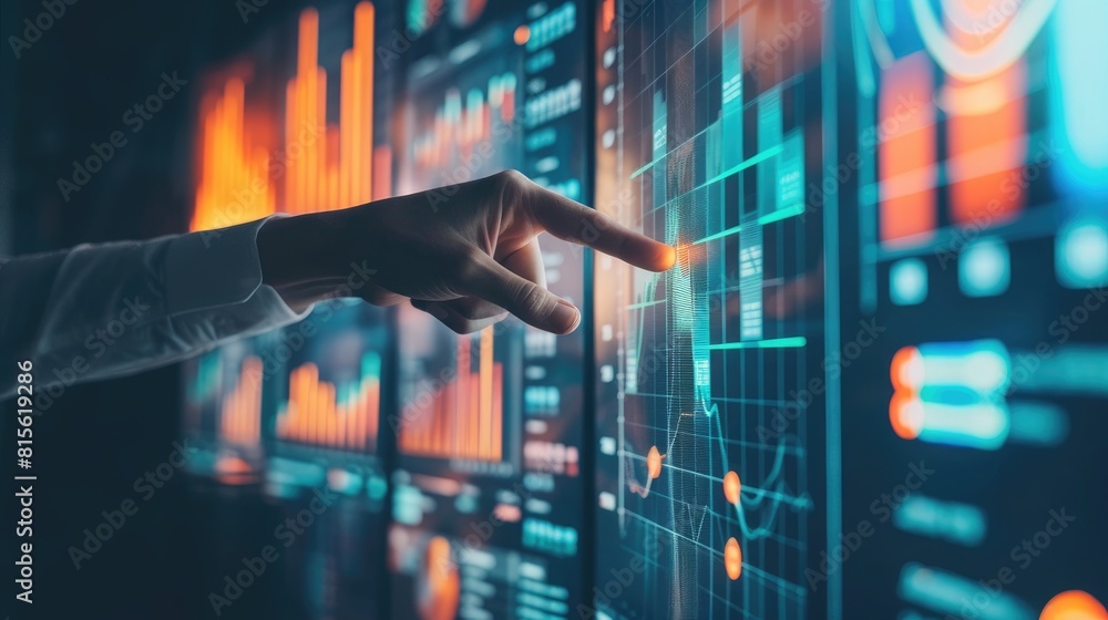 Leinwandbilder data-driven decision-making processes leveraging statistical analysis, predictive modeling, and hypo