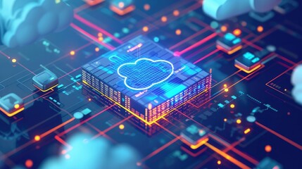 Cloud-based data storage solutions such as object storage, file storage, and database services, providing scalable and secure repositories for digital assets