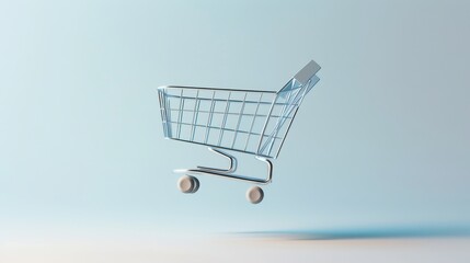 shopping cart Isolated on white background.