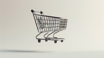 shopping cart Isolated on white background.