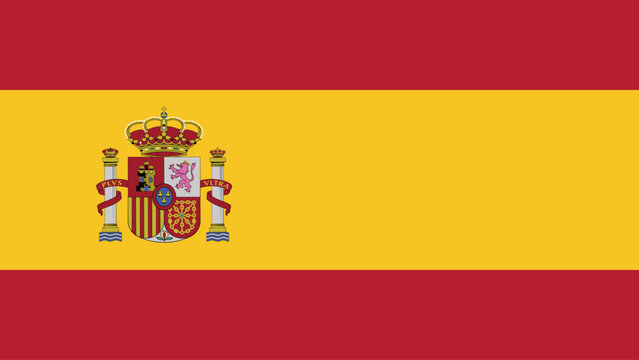 spain flag free vector illustration