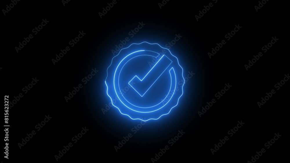 Aufkleber check mark animation and double check icon. yes tick. correct check mark symbol.