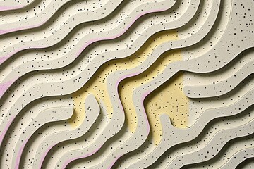 Fototapeta premium Textured Abstract Waves with Speckled Details