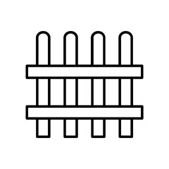fence icon. outline icon