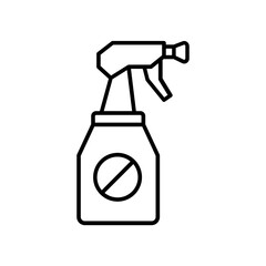 pesticide icon. outline icon