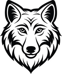 Fox head vector illustration