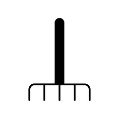 pitchfork icon. black fill icon