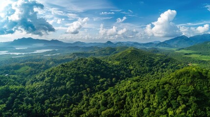 Experience the breathtaking 360 degree aerial vista of the lush Green Forest in Thailand a sight that truly embodies the importance of preserving our planet Let s champion the cause of Eart