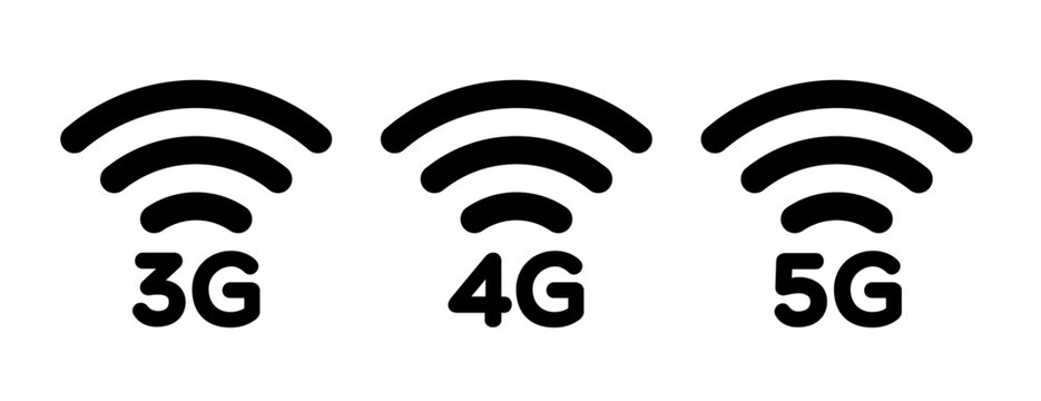 Set of Cellular Network Signal Icons