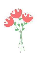 Obraz premium Simple flower for your sticker