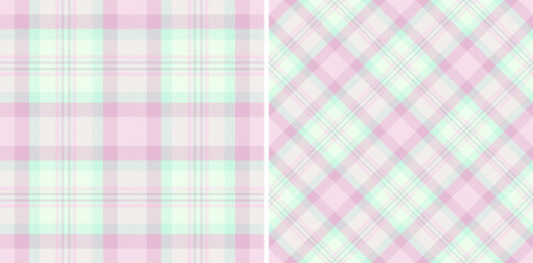 Background seamless texture of textile plaid check with a vector fabric pattern tartan.