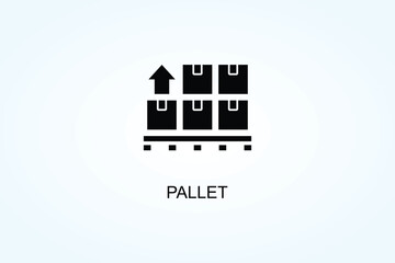 Pallet Vector  Or Logo Sign Symbol Illustration
