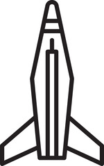 Missile Icon Illustration