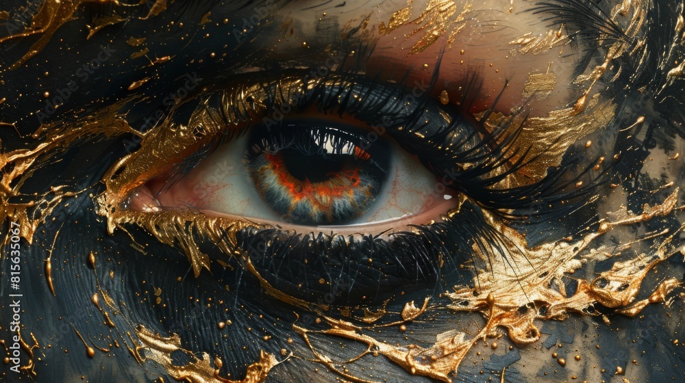 Poster develop rough smears and stains with unique textures, adding visual