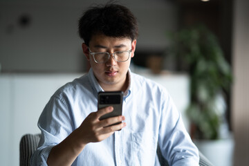 businessman using mobile phone 