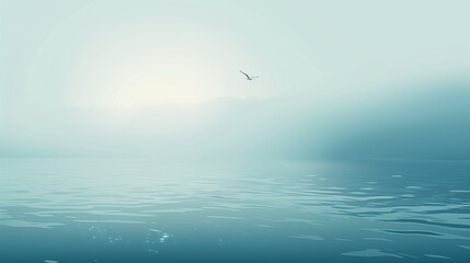 Obraz premium Calm vector landscape background