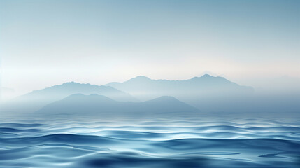 Calm vector landscape background