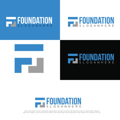 foundation logo business company logo vector logo design