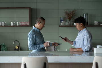 businessman in open office