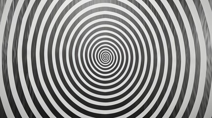 Hypnotic monochrome spiral abstract background
