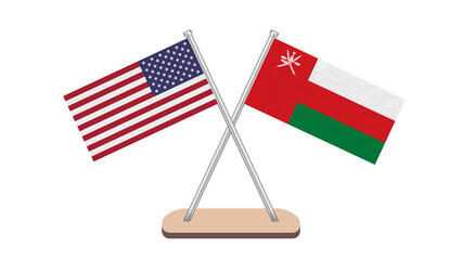 USA Oman Flag