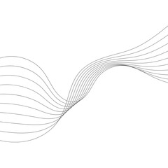 Abstract wave digital element for design.  Black and grey digital wavy dot, twisted wave line and halftone gradient pattern. Elements on white background for business, education and technology. 11:11