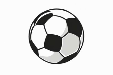 a soccer ball on white background
