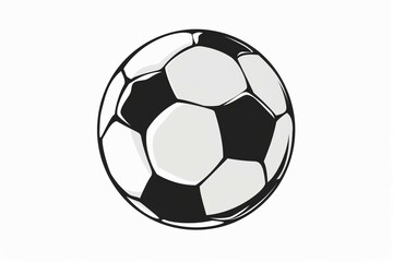 Naklejka premium a soccer ball on white background 