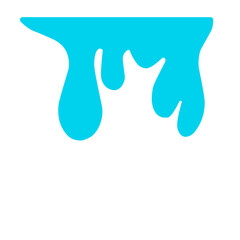 Ilustration Of Melting Blue Paint 