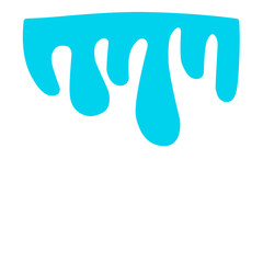 Obraz premium Ilustration Of Melting Blue Paint 