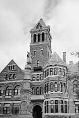 Scenic view of Williamsport's historic city hall, ith its distinctive architectural style