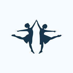 Women Dancing Silhouette