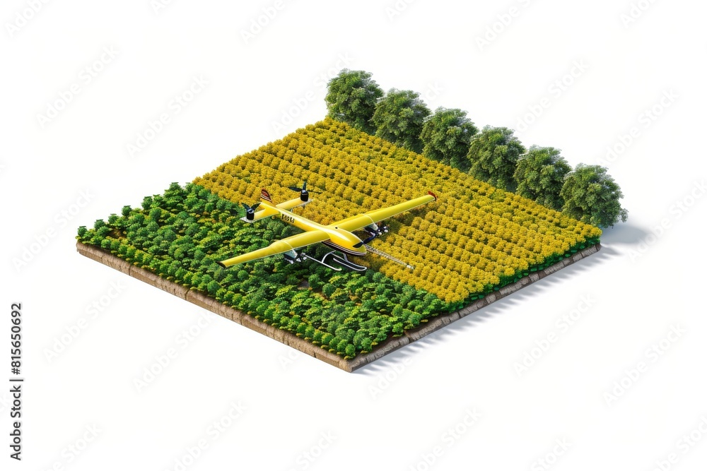 Poster precision farming and sustainable management in sprawling cornfields utilize advanced technology and