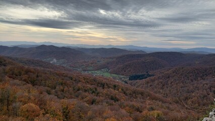 Wonderful autumn mountain landscape