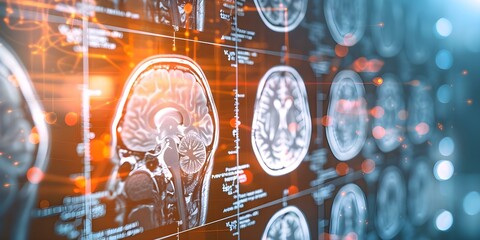 Modern research uses xray exams for diagnosing and treating brain diseases like Alzheimers. Concept Medical Imaging, X-ray Technology, Brain Diseases, Alzheimer's, Research Benefits