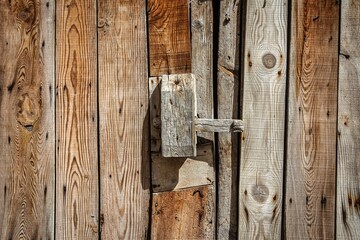 Rustic door made of wood