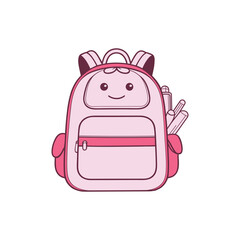 Pink girl Bag vector illustration, girl vector illustration