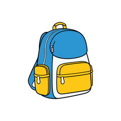 school bag vector illustration