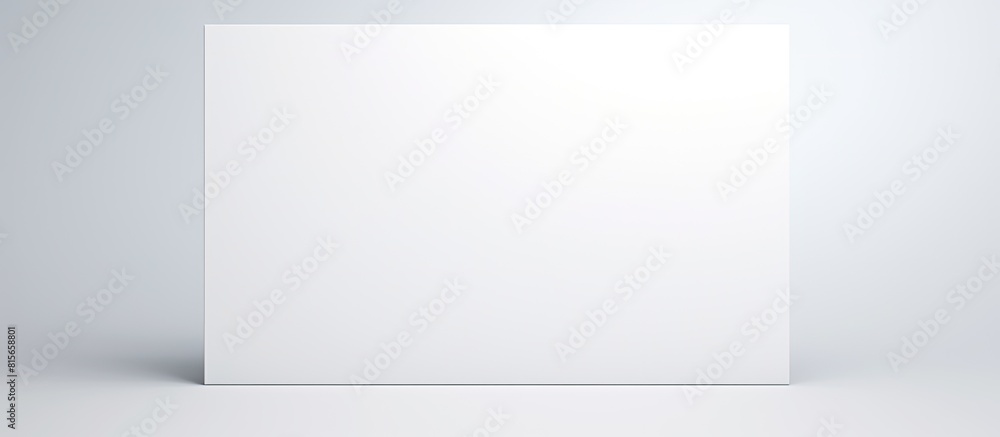 Poster mock up card for message has a white background. copy space available