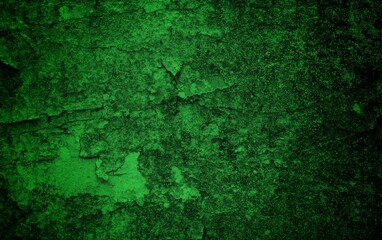 Scraped green background, Green Abstract Background, Green cracked wood background, Green textured paper or concrete wall wide banner background