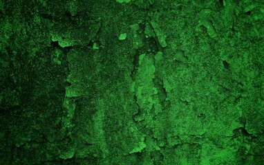 Scraped green background, Green Abstract Background, Green cracked wood background, Green textured paper or concrete wall wide banner background