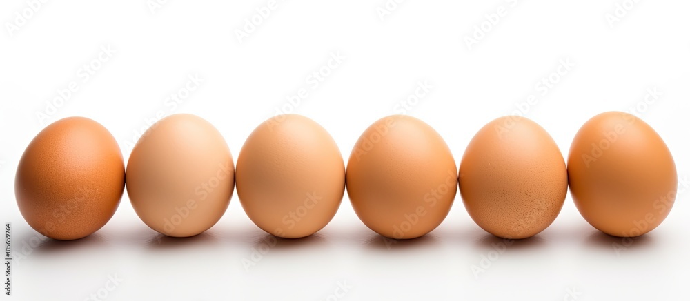 Poster eggs on a white background. copy space available