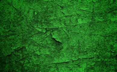 Scraped green background, Green Abstract Background, Green cracked wood background, Green textured paper or concrete wall wide banner background